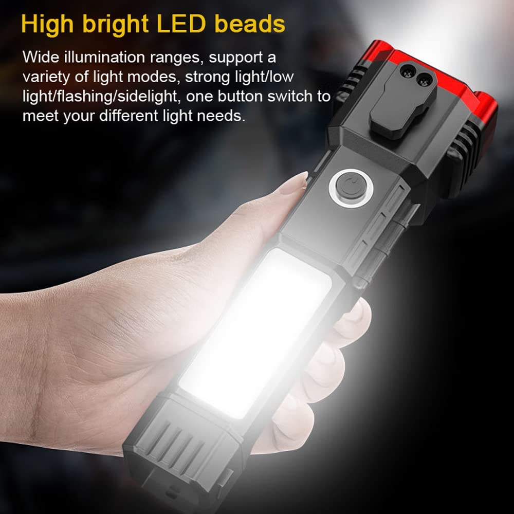 Rechargeable Torch Flashlight,Long Distance Beam Range Car Rescue Torch with Hammer Window Glass and Seat Belt Cutter Built in Mobile USB Fast Charger Power Bank Rechargeable Torch Flashlight,Long Distance Beam Range Car Rescue Torch with Hammer Window Glass and Seat Belt Cutter Built in Mobile USB Fast Charger Power Bank